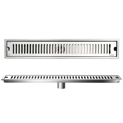 Bathroom Kitchen Tile Insert Anti-Odor Linear Floor Drain