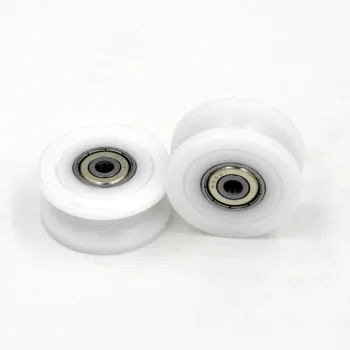 U Groove Sliding Door Roller POM Plastic Pulley Bearing