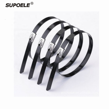 Stainless Steel 4.6mm x 300mm PVC Coated Cable Tie - SS 304