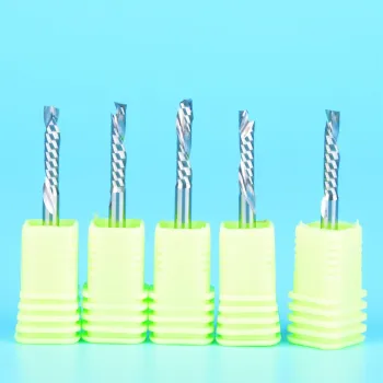 10pcs Up Down Cut 3.175MM Single Flute AAA Solid Carbide CNC Router Endmill Compression Wood Tungsten End Milling Cutter Tool