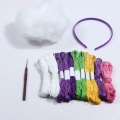 Purple Unicorn Crochet geweven decoratieve hoofdband