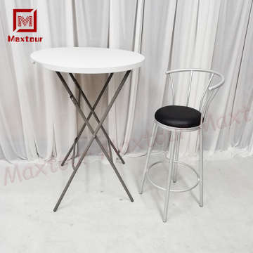 High-Silver Metal Bar Stool Chairs - Modern Design for Hotels, Villas, and Home Bars