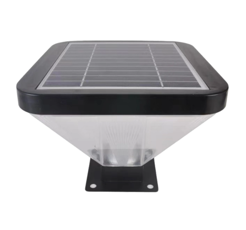 Lampu taman solar dengan panel solar