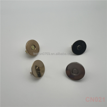 18 x 2mm Light Gold and Nickel Ultrathin Strong Brass Magnetic Button Fastener