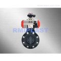 PVC Butterfly Valve Pneumatic Actured Double Action