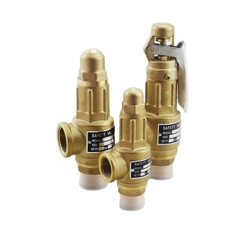Adjustable High Pressure Air Relief Valve - Safety Valve with Water Overflow Function DN15-DN50 Threads, Made of Bronze, Brass, or Stainless Steel, CE Certified