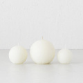 White Ball Shape Candles Bulk For Sale