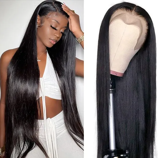 Shmily 13x4 Lace Front Wig Straight Cuticle Aligned Virgin Wigs Vendor Brazilian Hair Transparent Lace Human Hair Wig