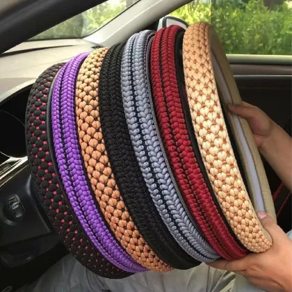 Environmentally Friendly Ice Silk Breathable Car Steering Wheel Cover