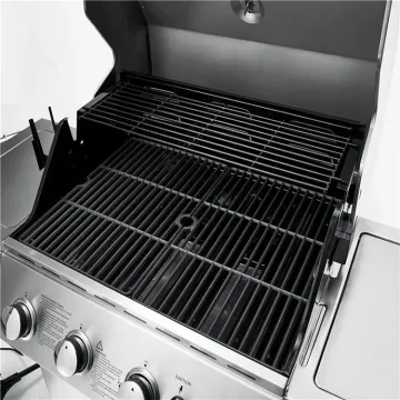 New! Induction BBQ Outdoor Grill for Party Full Stainless Garden BBQ Gas Grill Party BBQ Machine with Trolley