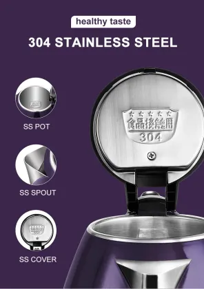 BTK Off Water Boiler Double Layer Electric Cattle Kettle 1.8L