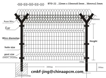 HDG wire mesh fence / wire mesh fence made in china