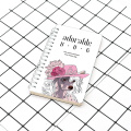 Caderno espiral transversal pequeno estilo cachorro adorável personalizado