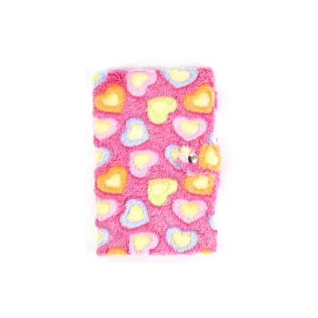 Latest style plush travel note book 2018 weekly notebook for women