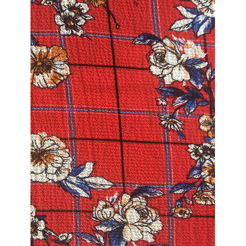 Tissu d&#39;impression en mousseline à bulles en polyester