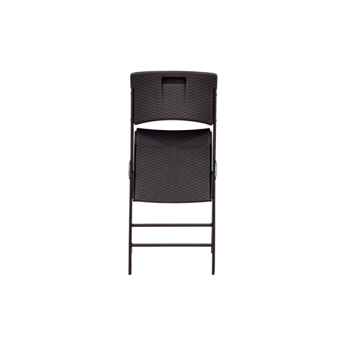 Metalen meubels draagbare opvouwbare rotan Plastic goedkope stoel