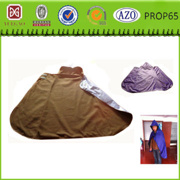 Adult waterproof hooded poncho blanket