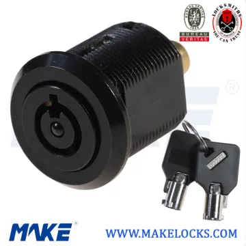 Tubular black powder push lock