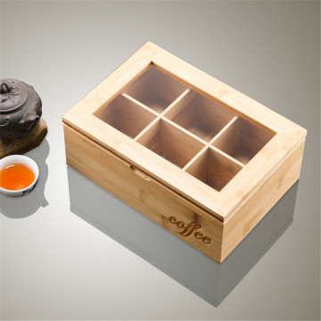 9 Grid Wooden Tea Box