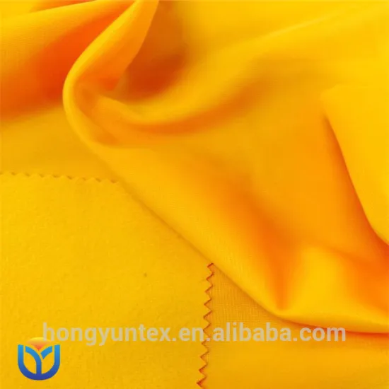 100% Polyester Warp Knitted Tricot Golden Super Poly Fabric