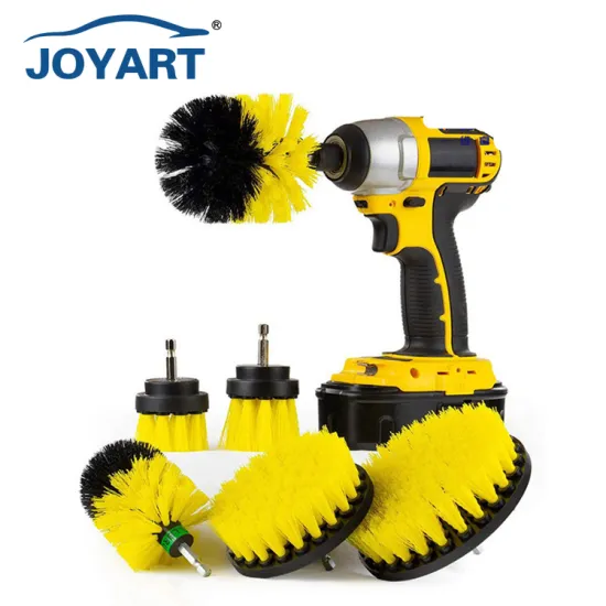 6-Piece Electric Car Interior Cleaning Brush Set for Auto Wash