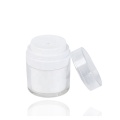 White color acrylic airless press jar