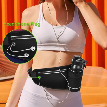 Mountain Land Adjustable Hiking Fanny Pack - Waterproof Waist Bag for Unisex