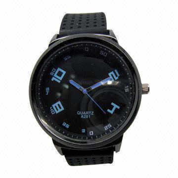 Stylish Fashion Wristwatch with Alloy Case, Silicone Strap Band, Japan Movement and Fantastic Design