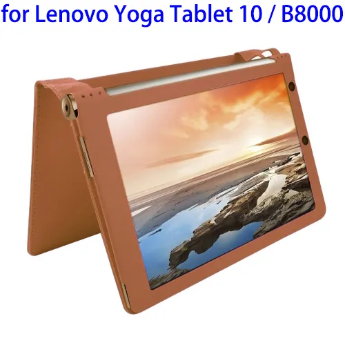 Litchi Texture Magnetic Flip Stand Leather Case for Lenovo Yoga Tablet 10