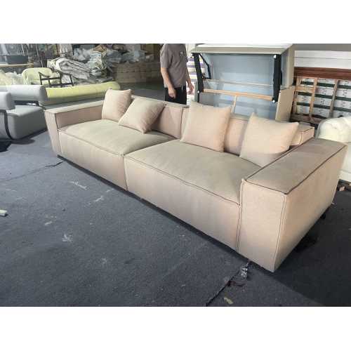 Modern Minimalist Decor Beige Modular Small Lounge Sofa