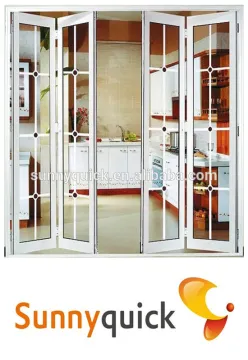 aluminum folding door in french style