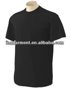 Solid Black 100% Cotton T-shirt