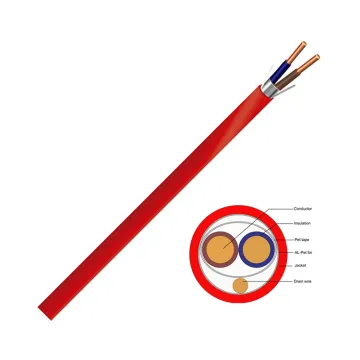 Professional Grade Shielded Fire Alarm Cable: Sizes 1mm, 1.5mm, 2.5mm - 2 Core Listed