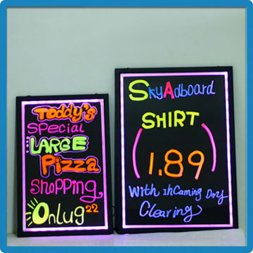 Electronic fluorescence board led writing board acrylic outdoor advertising digital signs sale