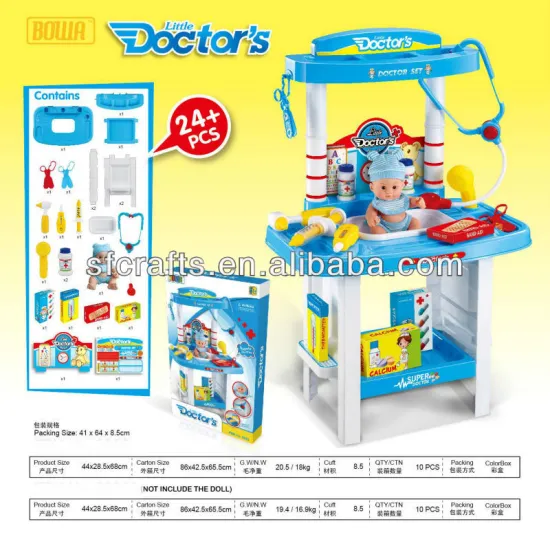New Kids Toy Doctor Play Set With Doll For Kids