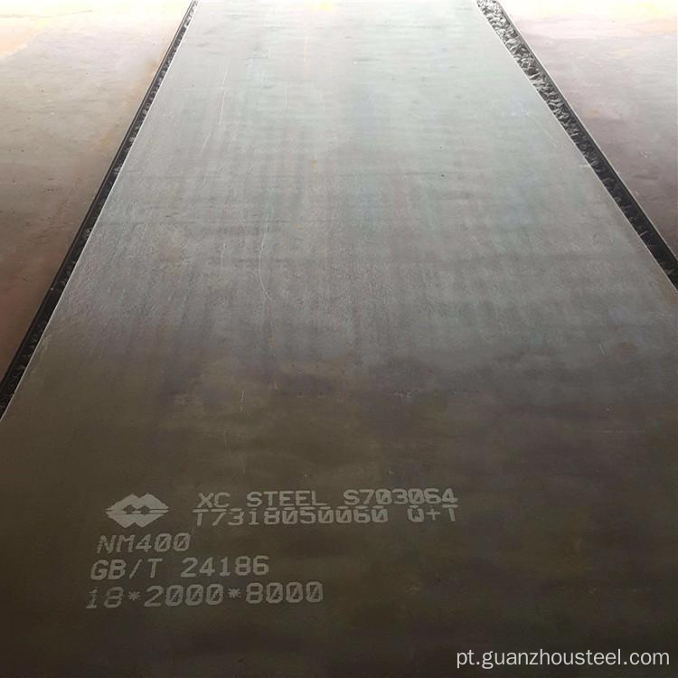 NM400 Placa de aço resistente ao desgaste de carbono laminado a quente