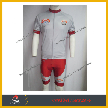 sublimation cycling jersey with bib short cycling team wear