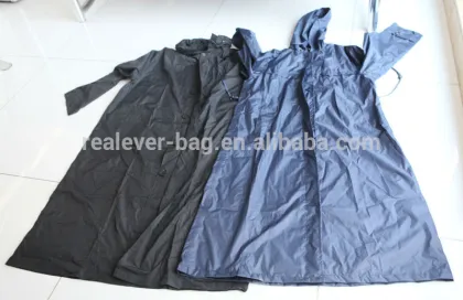black adult raincoat