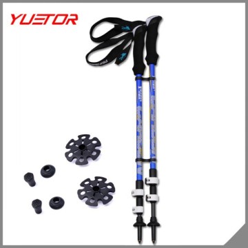 GS approved blue superlight carbon telescope stick with quick lock