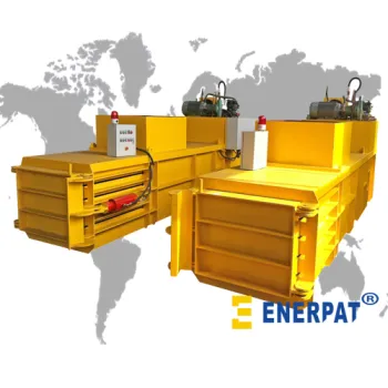 Auto tying horizontal balers