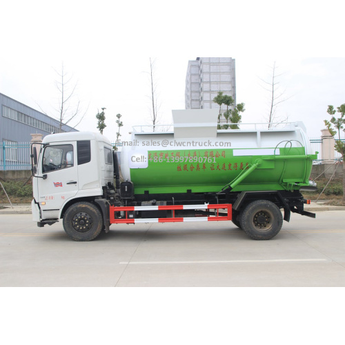 รถบรรทุกรวบรวมน้ำมันรีไซเคิล Dongfeng 10CBM ใหม่ล่าสุด