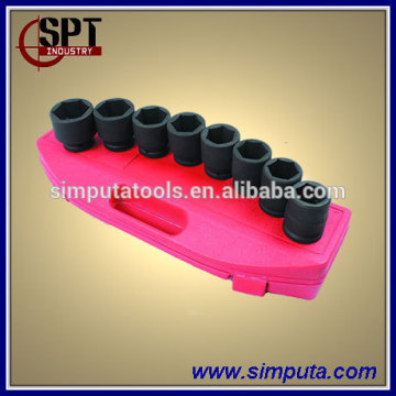 8pcs 3/4" Dr. Standard Impact Socket Set CR-V Socket set Metric size socket