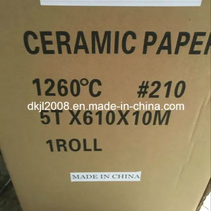 High Zirconia Refractory Ceramic Fiber Paper for Industry Heat Insulation