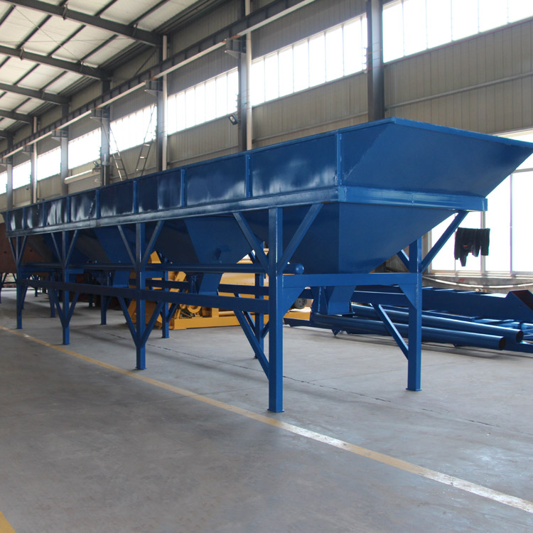 Four bin mini aggregate PL concrete batching machine