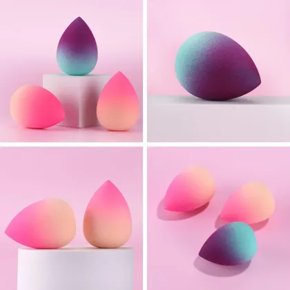 3Pcs Gradient Beauty Sponge set