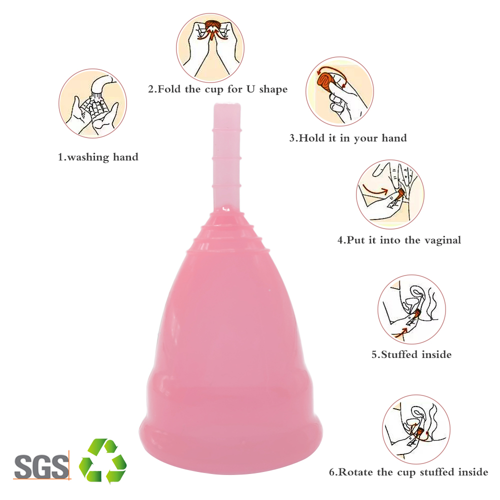 2pcs Copa Menstrual Cup Medical Grade Collector Menstrual de Silicone Medica Reusable Menstruation Period Cup Women Cup