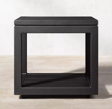 Hot Selling Waterproof Aluminum Alloy Outdoor Square Side Table for Dining and Leisure