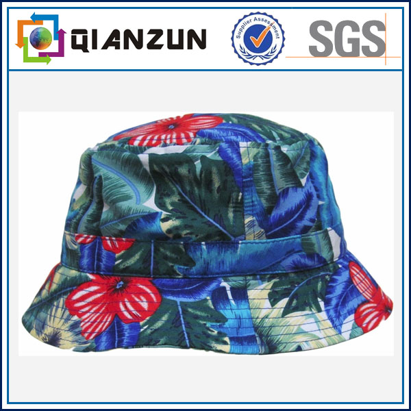 Custom Design Label Logo Popular Floral Blank Bucket Cap (DH20140942)