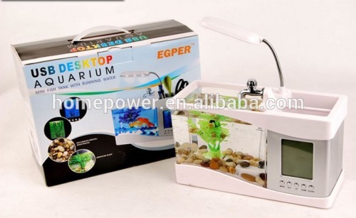 Ecological aquarium desktop Small fish tank Mini Aquarium