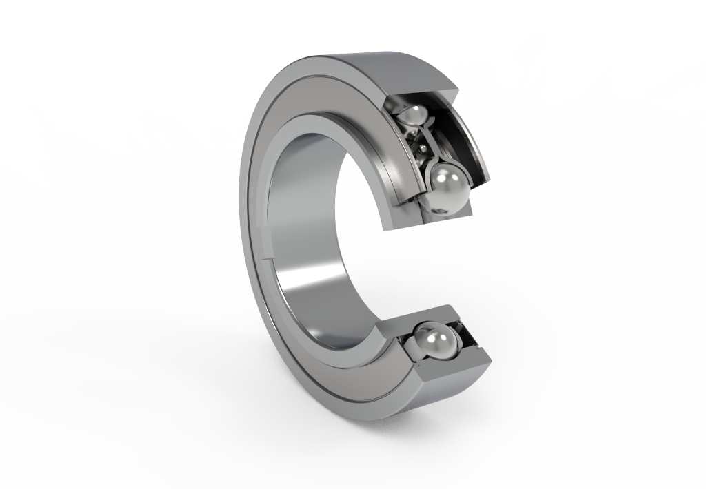 بلبرینگ شیار عمیق تک ردیفی با حلقه آب بندی